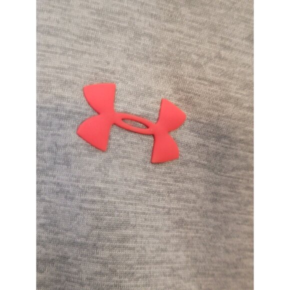 Under Armour Loose‎ Cold Gear Hooded Sweatshirt Size Large Gray Pink Hoodie - Picture 5 of 6